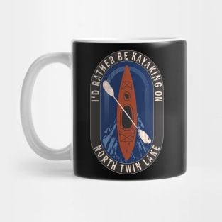 Id Rather Be Kayaking On North Twin Lake in Wisconsin Mug